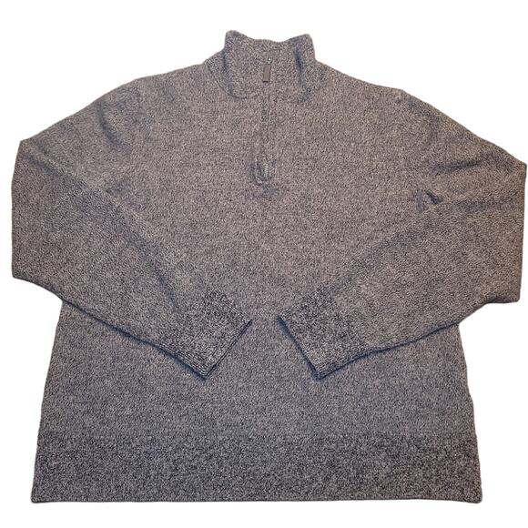 Fairlane Women’s XL Gray 1/4 Zip Pullover 100% Merino Wool Sweater EUC - Picture 1 of 9